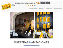 Tablet Screenshot of eurobackpackers.com